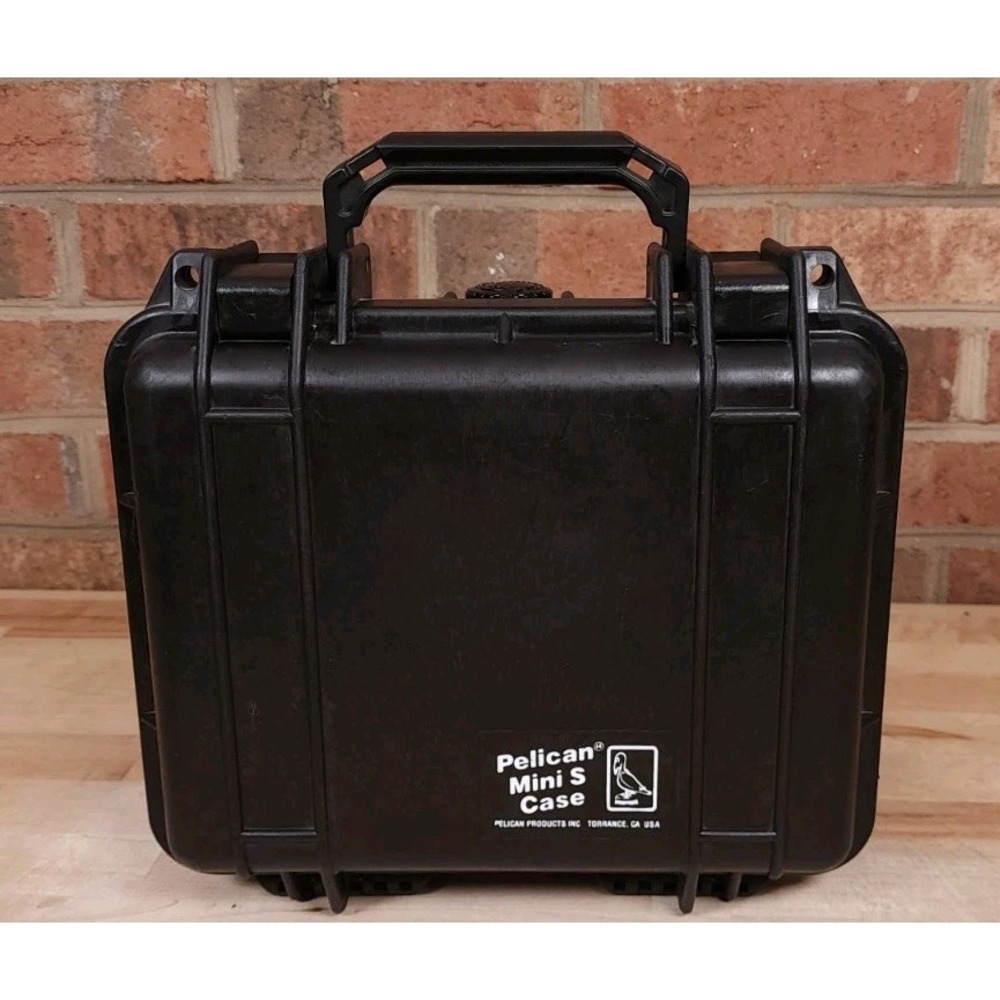 Pelican 1200 Mini S Hard‎ Case w Foam Waterproof Black